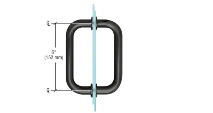 Frameless Shower Glass Tubular Pull Handles